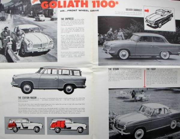 Goliath Modelprogram 1958 "Front Wheel Drive" Carbrochure (6939)